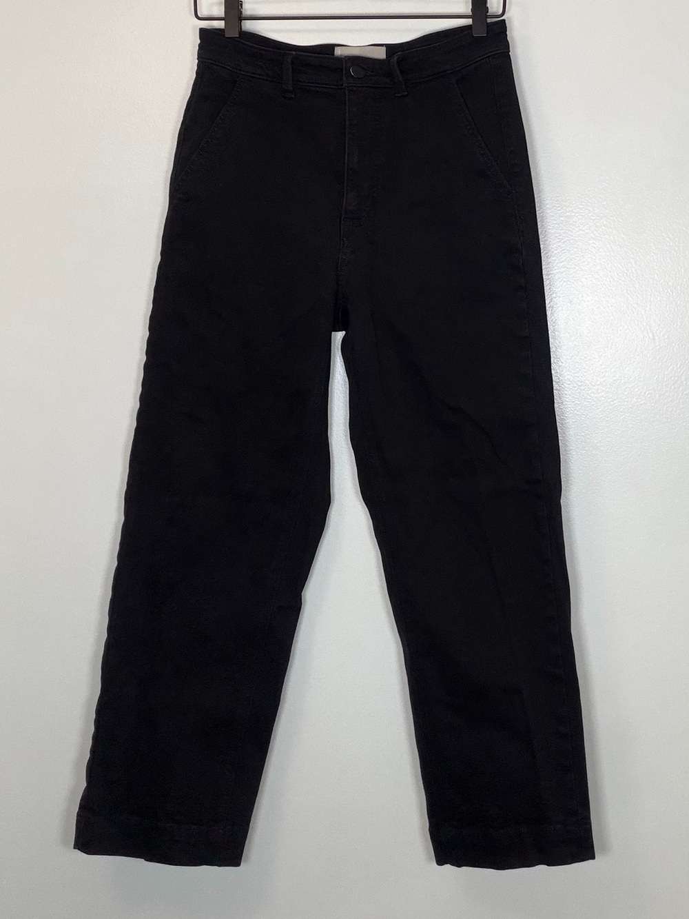 Everlane Black Straight-Leg High-Rise Jeans